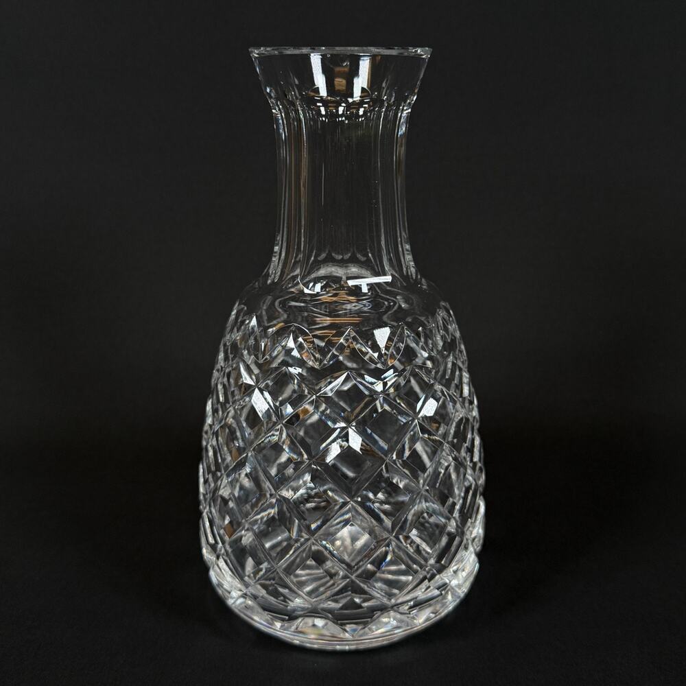 Waterford Crystal Cut Glass Wine Carafe Decanter vase 8 Inch Vintage DENTS